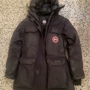 Canada Goose “Explorer” jacket. Incredibly warm for the coldest days.